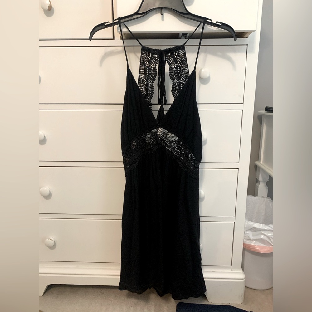 Lulus black halter dress